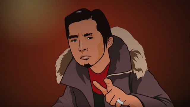 写真は「Merry X'mas Mr.Lonelyman」ビデオクリップより。アニメ化したボーカル増子直純44歳。