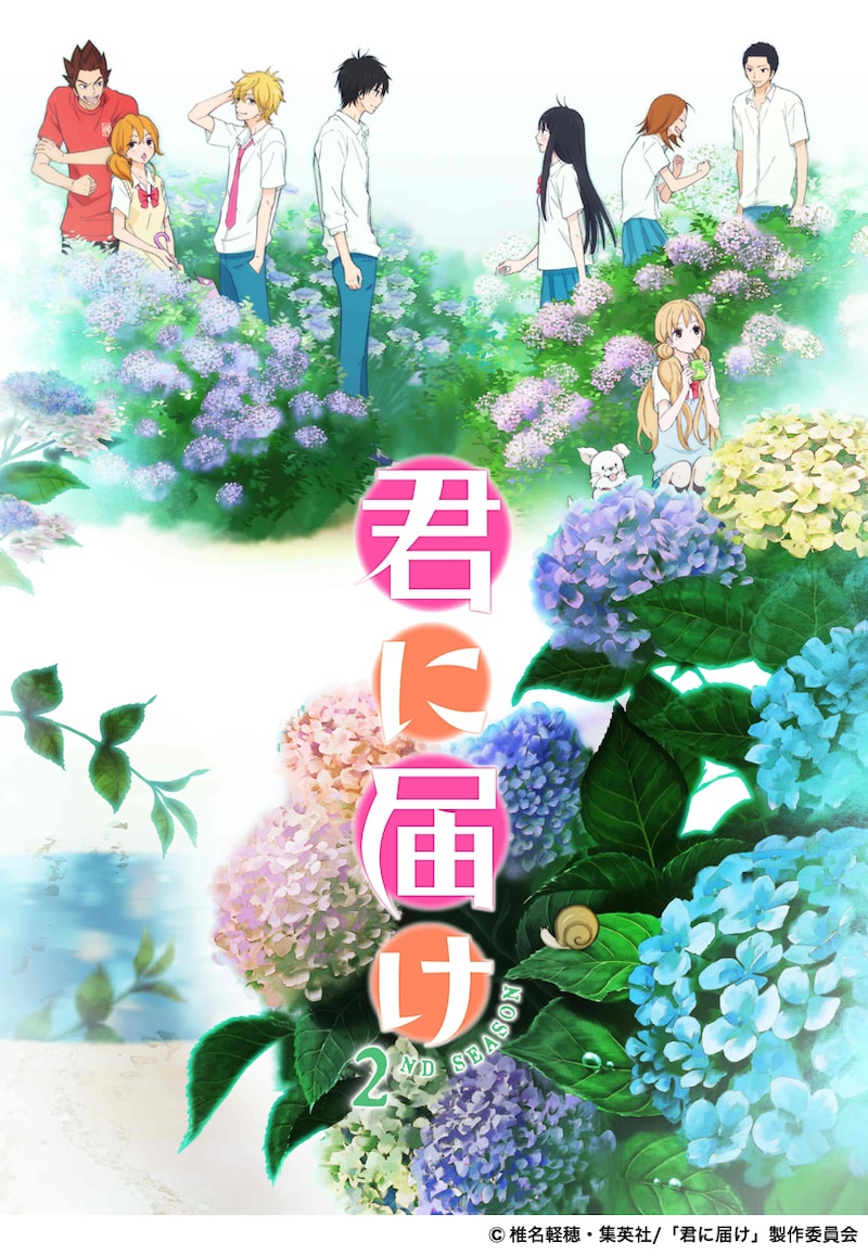 アニメ「君に届け 2ND SEASON」キービジュアル (C)椎名軽穂・集英社/「君に届け」製作委員会