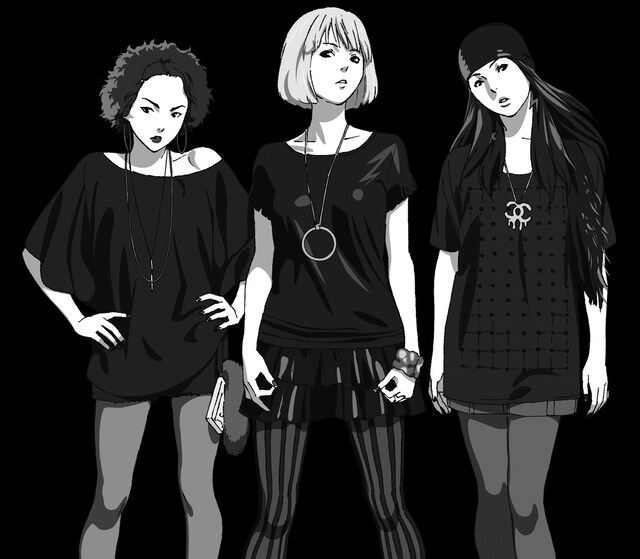 「バクマン。」風キャラで描かれたYA-KYIMの3人。