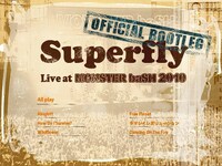 写真は「OFFICIAL BOOTLEG LIVE DVD」のメニュー画面。