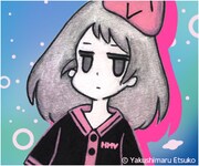 おなじみブラック×ピンクのHMVユニフォームを着たえっちゃん店長。