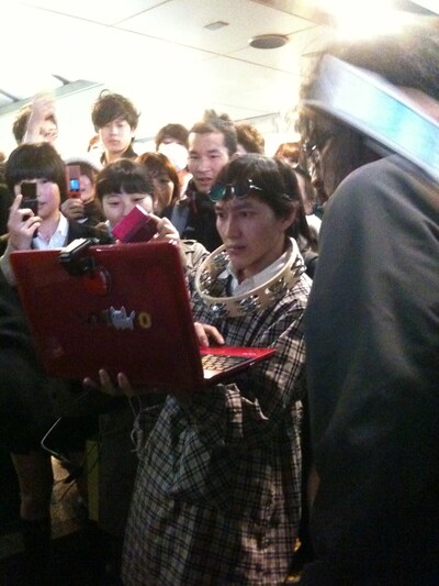 本日のゲリラライブの様子。