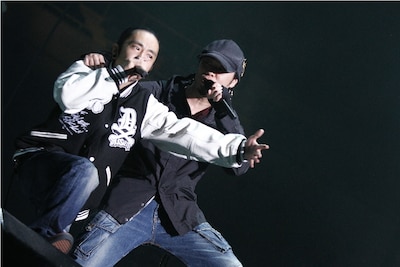 SOUL'd OUTのBro.Hi（写真左）とDiggy-MO'（右）。