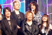 前列左より片倉三起也（ALI PROJECT）、JAM Project。