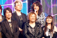 前列左より片倉三起也（ALI PROJECT）、JAM Project。