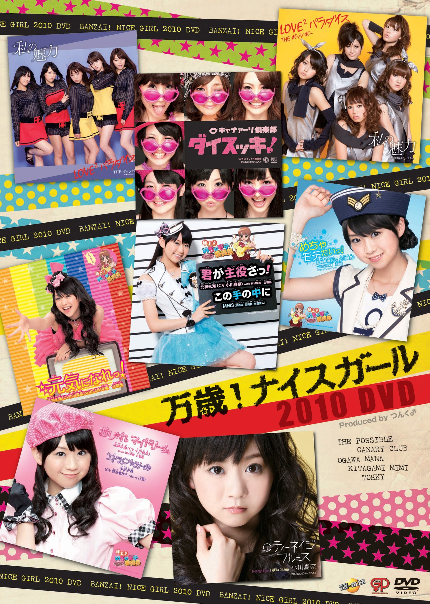 映像作品「万歳！ナイスガール2010 DVD」ジャケット。