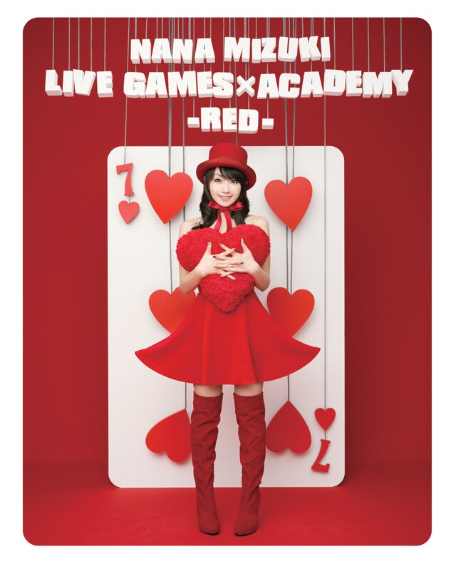 写真はBlu-ray「NANA MIZUKI LIVE GAMES×ACADEMY -RED-」ジャケット。