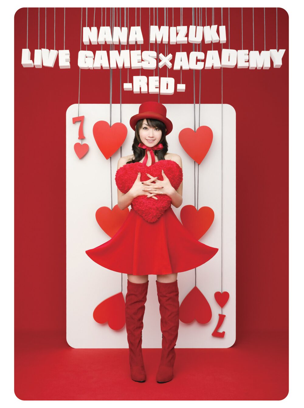 DVD「NANA MIZUKI LIVE GAMES×ACADEMY -RED-」ジャケット - 水樹奈々 