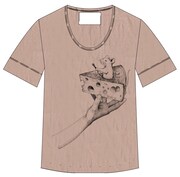 mu-moショップで発売中のmeanコラボTシャツ。