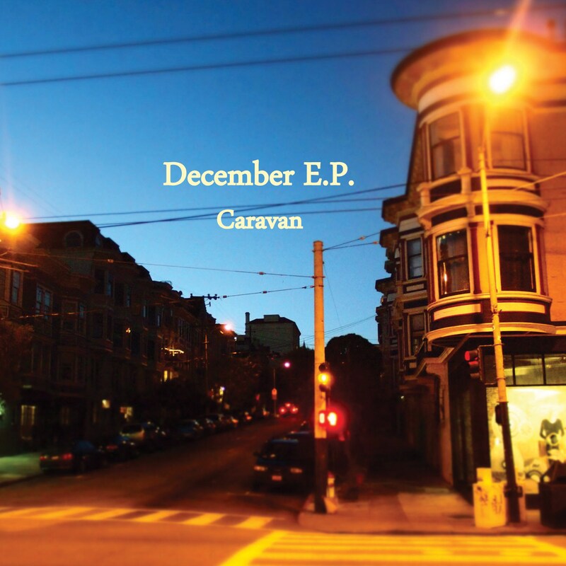旅情を感じさせる「December E.P.」ジャケット写真。