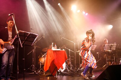 17歳、高校2年生にして3時間のライブイベントを大成功に収めた南波志帆実行委員長。写真はステージの様子。