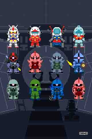 写真は無料配信される待ち受け画像サンプル。（C）創通・サンライズ