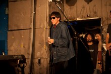 会場に到着したばかりのの子（撮影：森リョータ）。