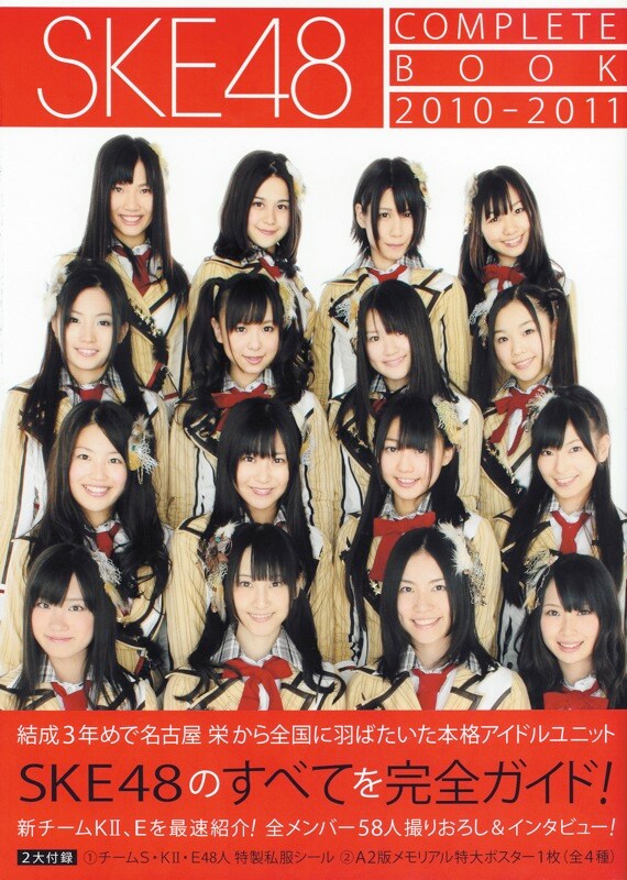 書籍「SKE48 COMPLETE BOOK 2010-2011」表紙。