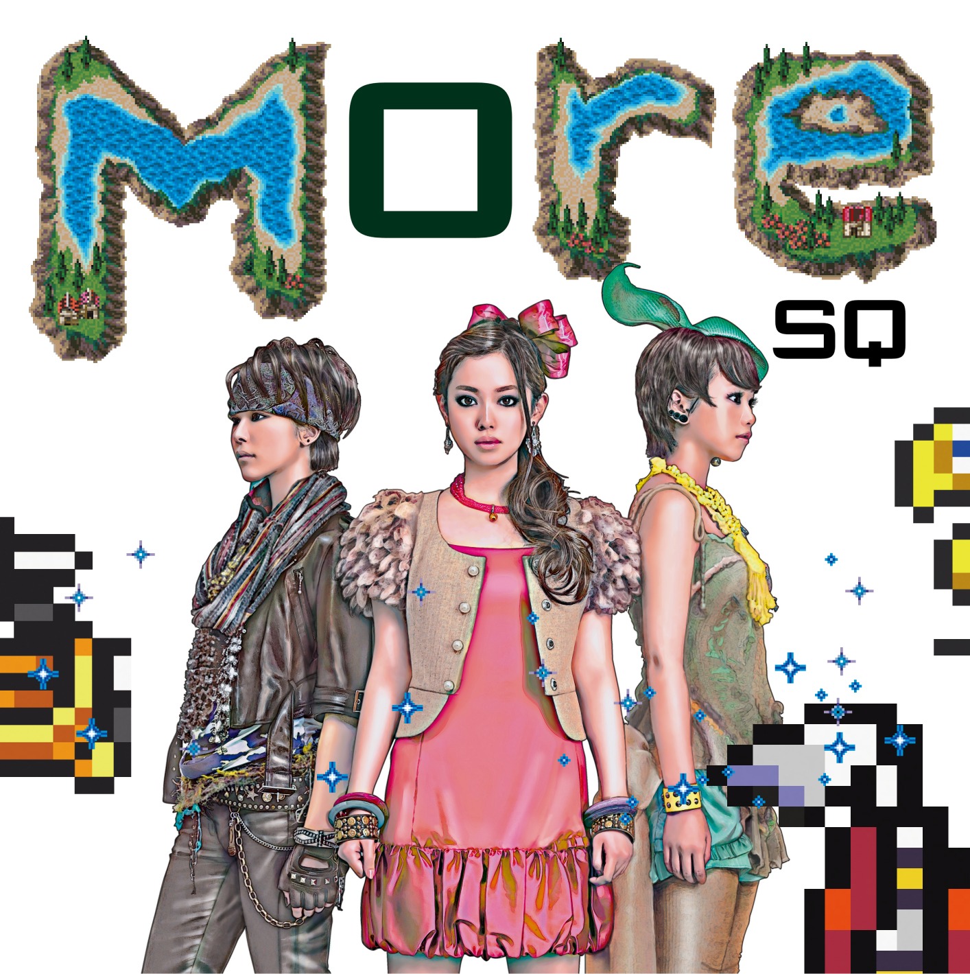 後日ナタリーでは→Pia-no-jaC←とJABBERLOOPの対談を掲載予定。ゲーム好き2組による熱いゲーム＆音楽談義をお楽しみに（写真は「More SQ」ジャケット）。
