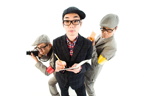 □□□（中央が三浦康嗣、右がいとうせいこう）