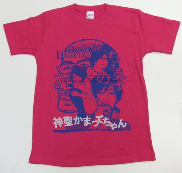 久保ミツロウ×神聖かまってちゃんTシャツ（ホットピンク）。