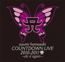 写真は「ayumi hamasaki COUNTDOWN LIVE 2010-2011 A ~do it again~」ロゴ。