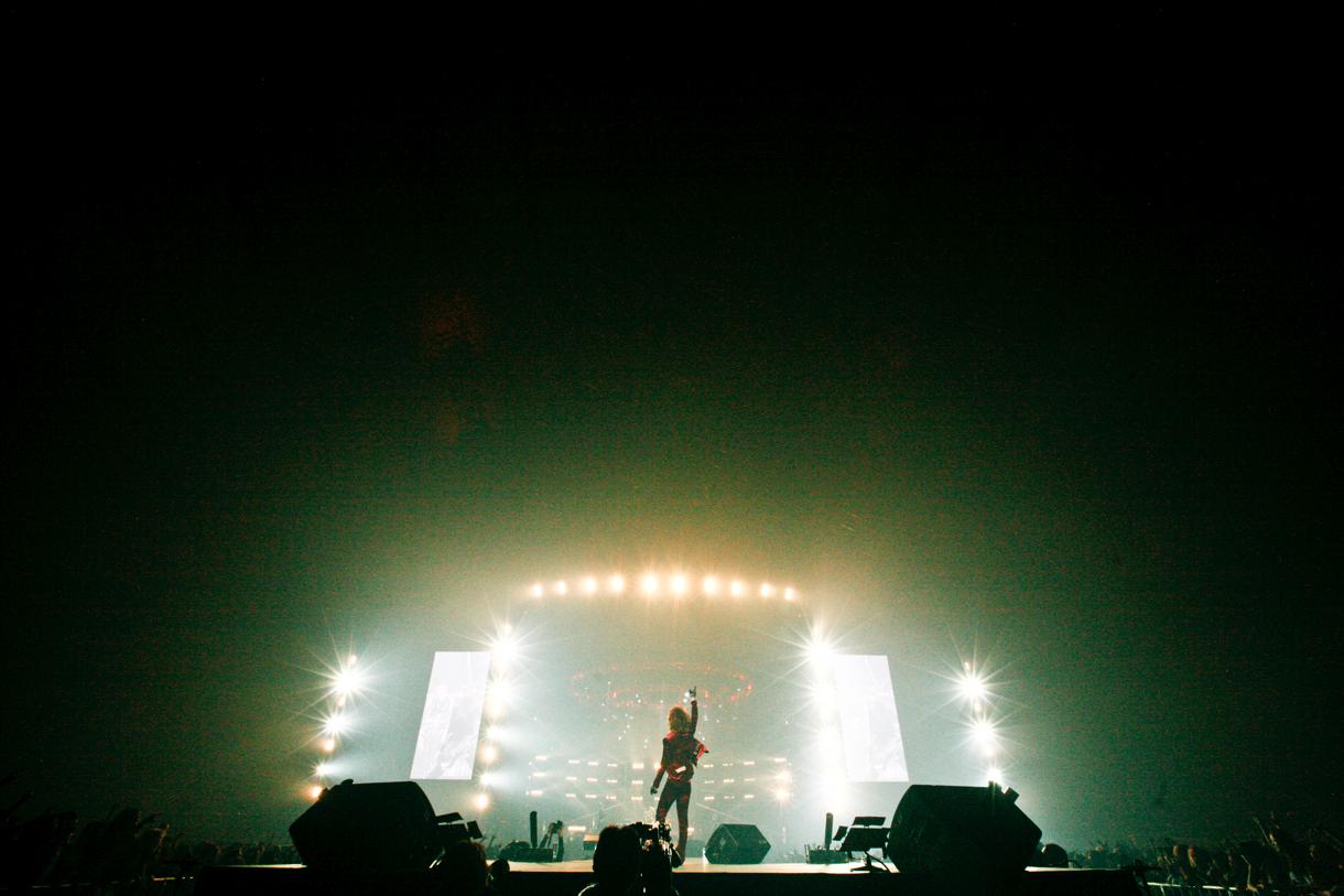 the GazettE、12月26日東京ドーム公演の模様。