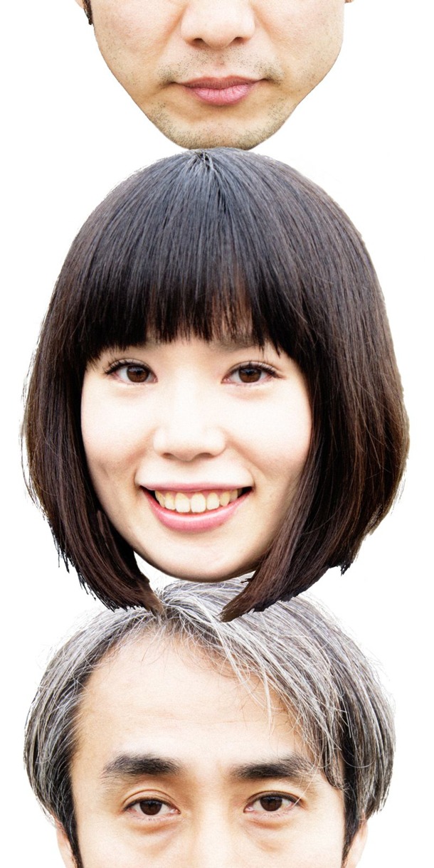 中央が加倉ミサト、上と下が小松正宏。