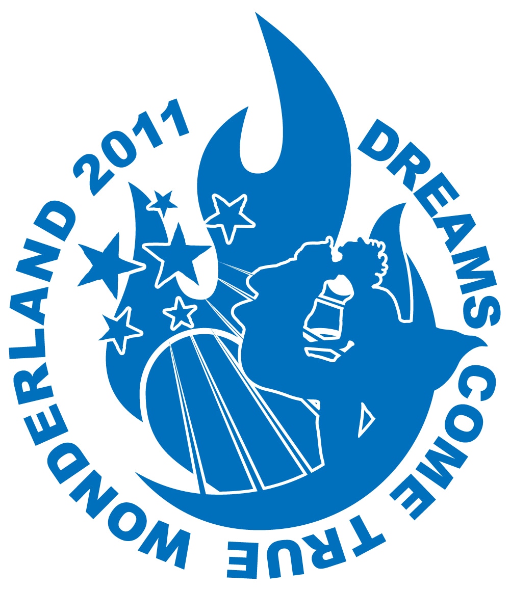 4年に一度開催されるスペシャルライブ「史上最強の移動遊園地 DREAMS COME TRUE WONDERLAND 2011」のロゴ。