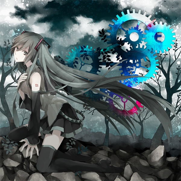 アルバム「Symphony」のジャケット（写真）は、イラストレーター「かる」によるもの。初回限定盤は、初音ミク関連商品では初となる3Dイラストが採用される。