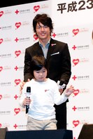 峰山真彩さんと石川遼選手。