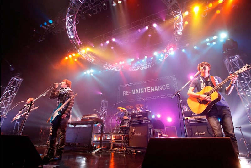 ライブツアー「CNBLUE Zepp Tour 2011 ～RE-MAINTENANCE～」Zepp Tokyo公演の模様。