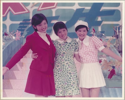 “花の中三トリオ”山口百恵、森昌子、桜田淳子（写真左から）。森昌子は「スタ誕」デビュー第1号だ。(C)NTV