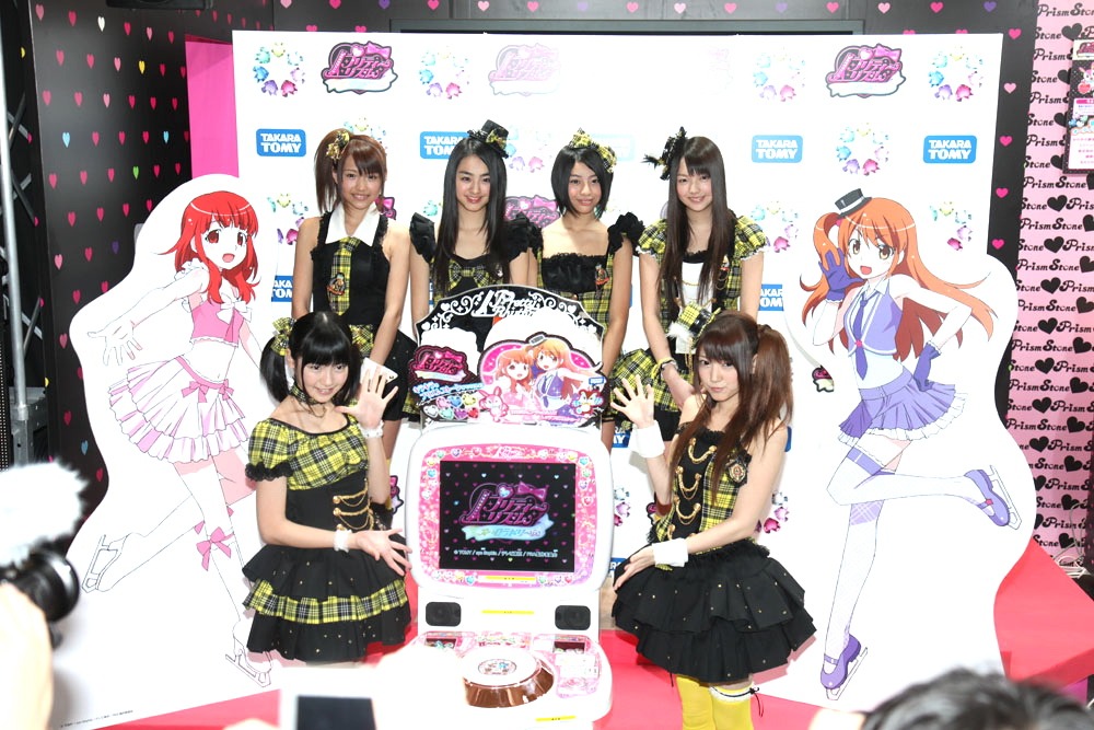 アニメ「プリティーリズム オーロラドリーム」製作発表会の様子。