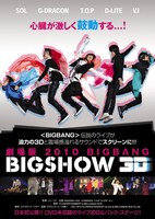 写真は「劇場版 2010 BIGBANG BIGSHOW 3D」のフライヤー。