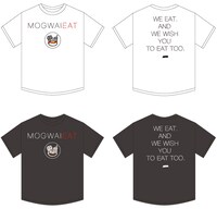 MOGWAIのライブ会場で販売されるTシャツ。アルバム制作期間中にバンドが食べたものをつぶやくというTwitterアカウント、MogwaiEatのアイコンがモチーフとなっている。