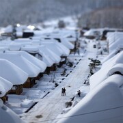 福島県南会津郡大内宿。