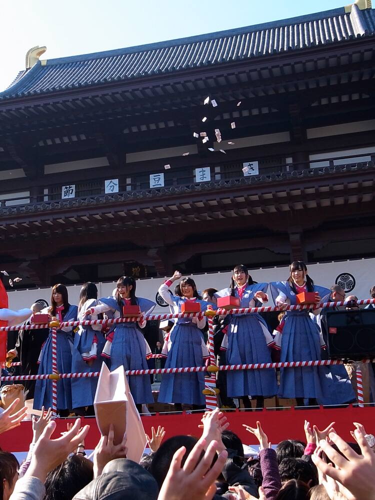 渡り廊下走り隊7 増上寺異色豆まきにサプライズ登場 音楽ナタリー