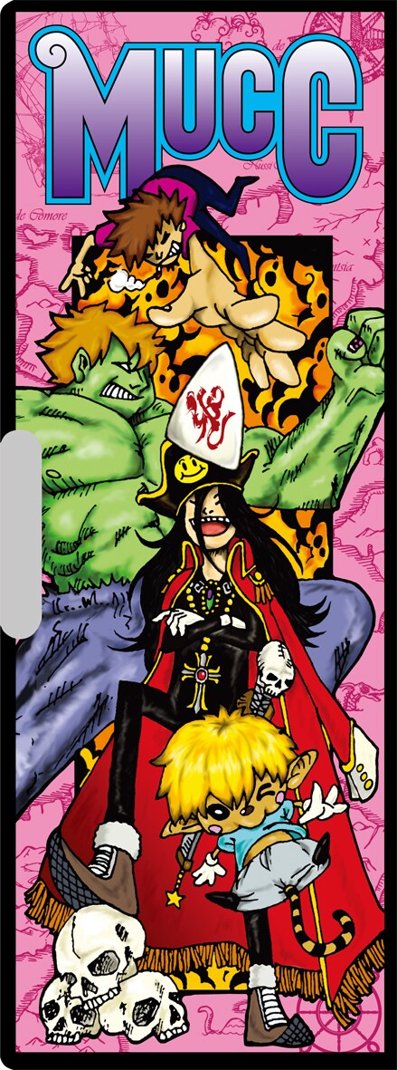 プロ顔負けの逹瑯のイラストが使用された「海賊王筆箱」。