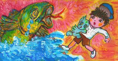 原画はピンチアウト機能を使って拡大することもできる。