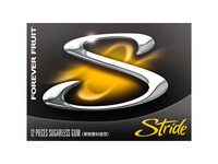 写真は「ストライド」FOREVER FRUIT味パッケージ。