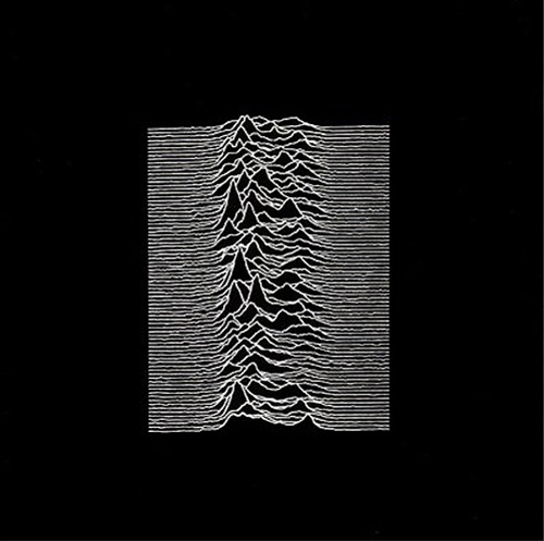 JOY DIVISIONが1979年に発表したロック史に残る名作アルバム「UNKNOWN PLEASURES」のジャケット。