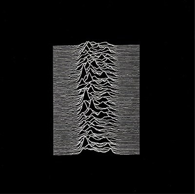JOY DIVISIONが1979年に発表したロック史に残る名作アルバム「UNKNOWN PLEASURES」のジャケット。