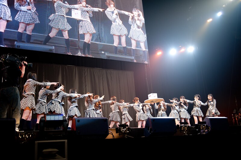 ムチャぶりコーナー「AKB48 もっとも○○なのは誰だ?」の様子。