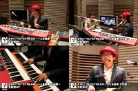 さかいゆうは今回がUstream初挑戦。観客のいないライブに多少戸惑いながらも、とろけるようなシルキーボイスと熱いシャウトを披露した。