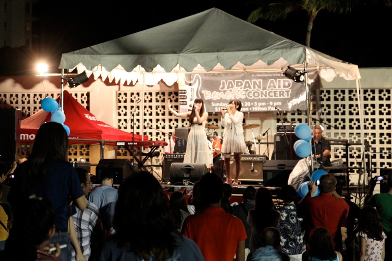 「JAPAN AID Benefit CONCERT」の様子。