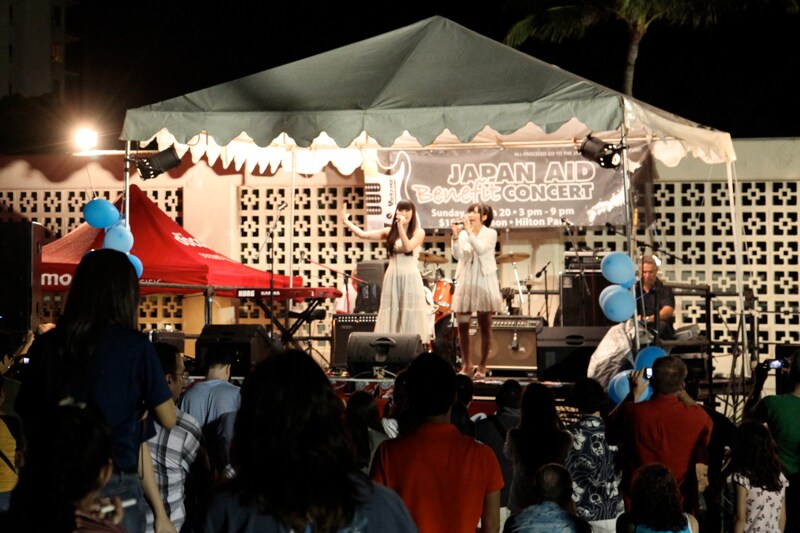 「JAPAN AID Benefit CONCERT」の様子。