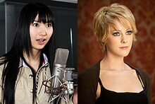 戸松遥（写真左）はジェナ・マローン（右）が演じるロケット役を担当。