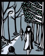 吉野有里子の切り絵作品。