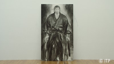 写真は井上雄彦の描いた宮本武蔵。