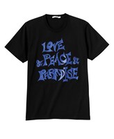 東京スカパラダイスオーケストラモデルの「LOVE & PEACE & PARADISE」Tシャツ。