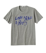 吉井和哉モデルの「LOVE & PEACE & BLUES」Tシャツ。