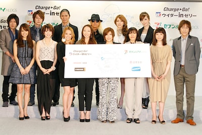 今年の「a-nation」は約30万人の動員を予定している（写真は記者会見の模様）。