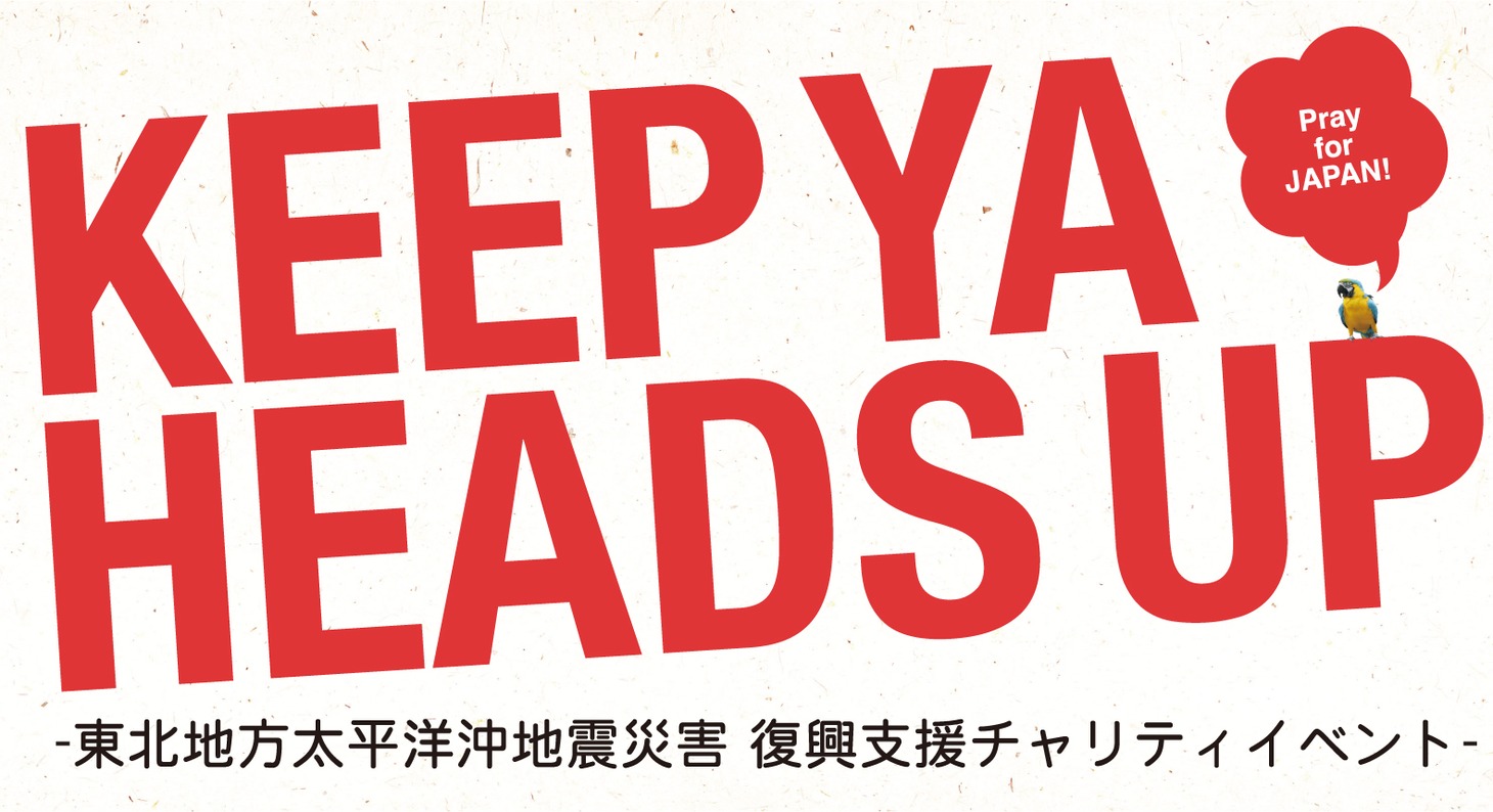 「KEEP YA HEADS UP」ロゴ